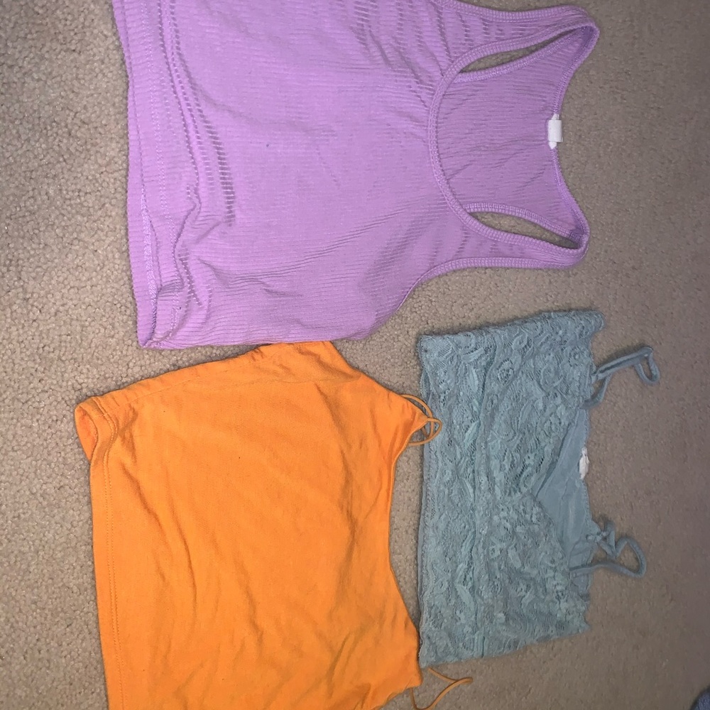 Cute colorful crop tops